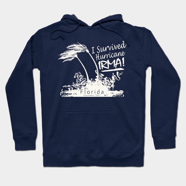 Hurricane Irma Survivor Hoodie by Etopix